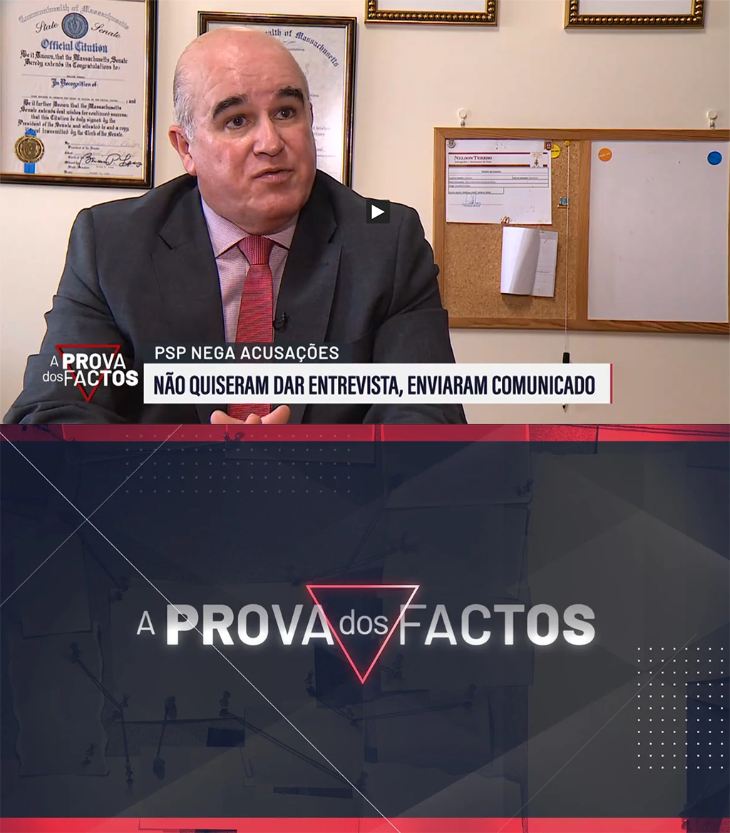 Programa A Prova dos Factos na RTP1, com a intervenção especial de Nelson Tereso.